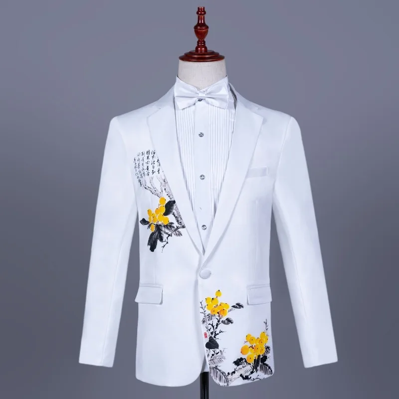 Asian Men Formal Wear - Men's Asian Size White Chinese Formal
