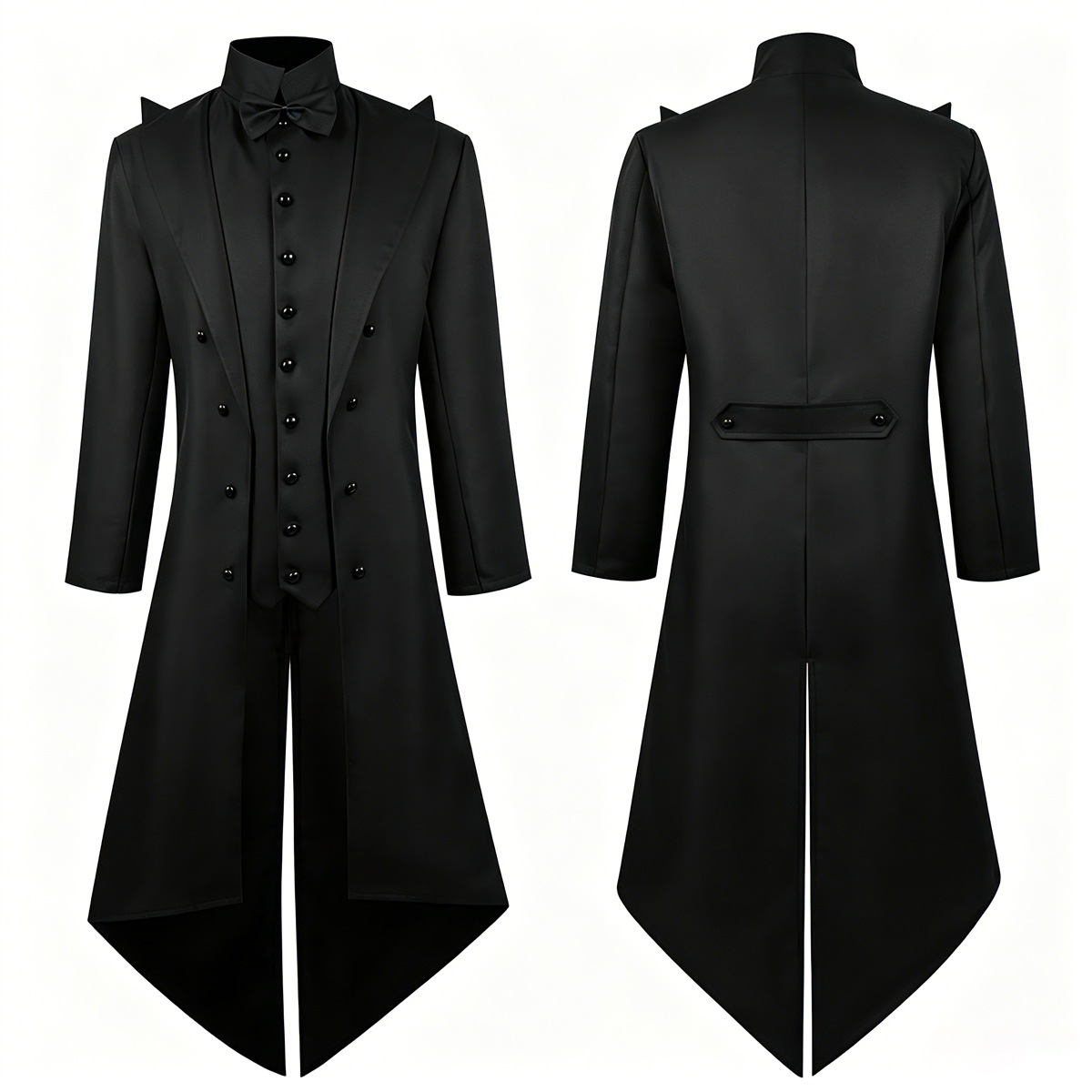 Men'S Gothic Formal Wear - Vintage Gothic Men's Tailcoat Medieval Gentleman
