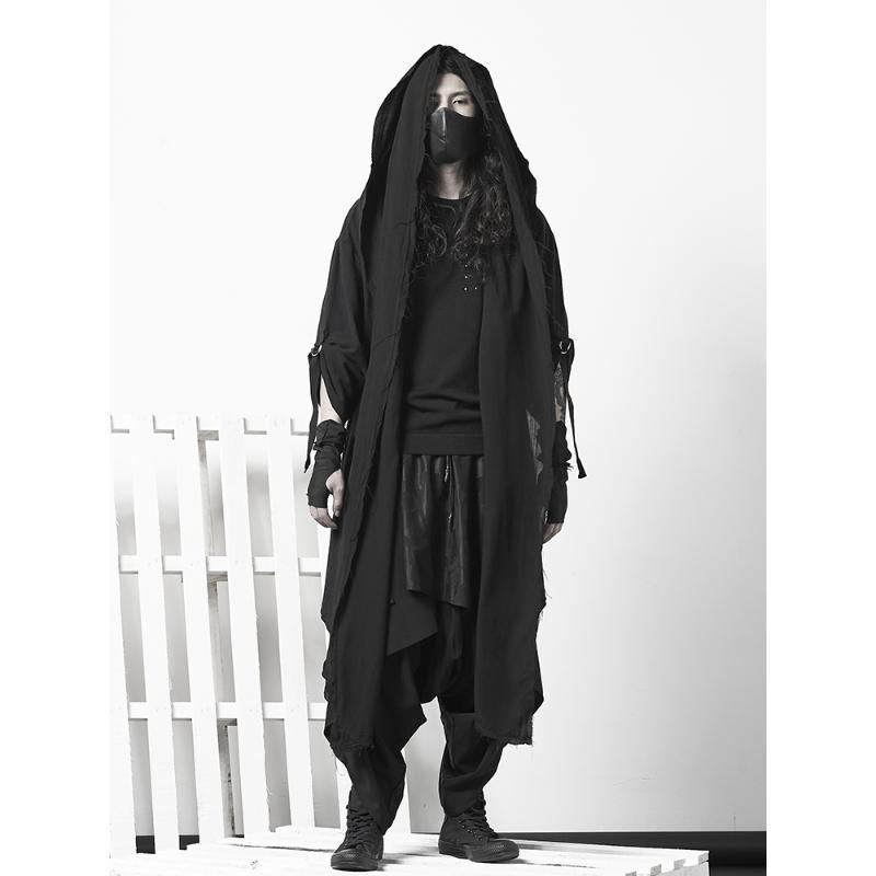 Men'S Gothic Formal Wear - ARENS Techwear Goth Coat Men's Windbreaker