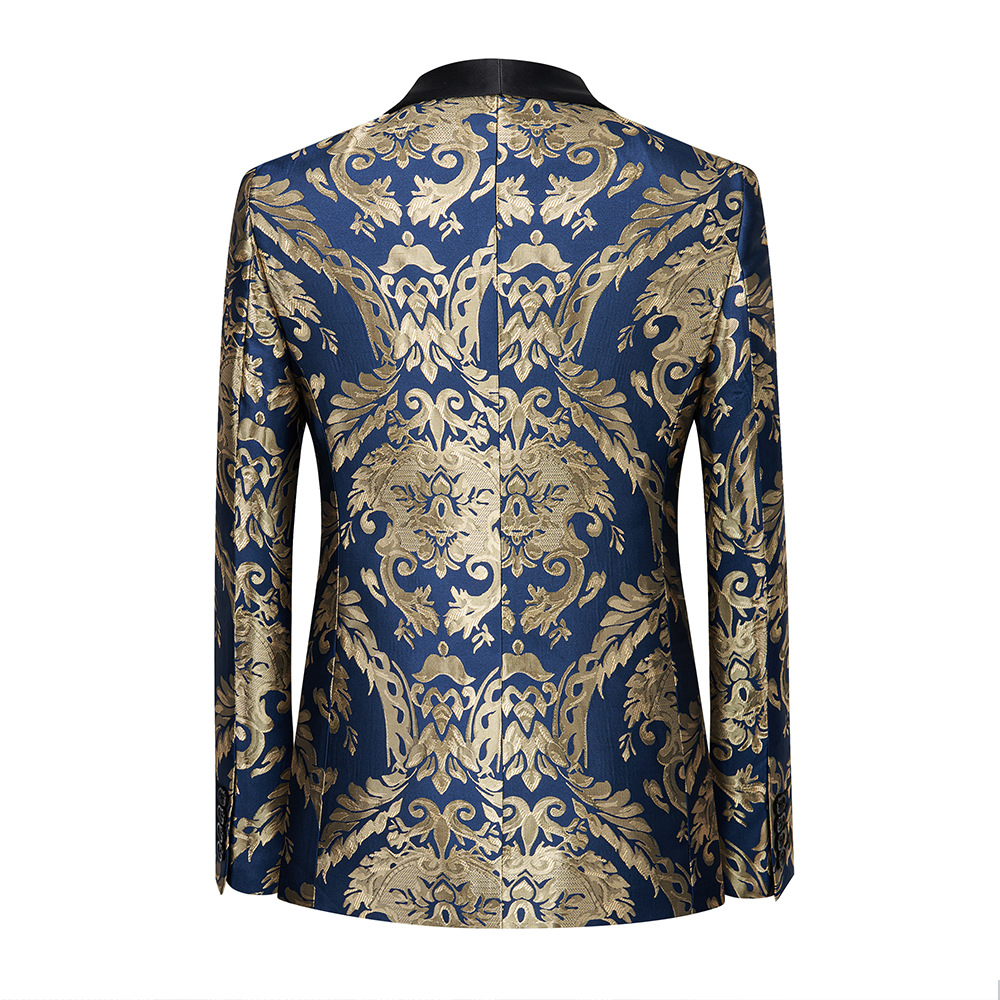 Luxurious Red & Gold Brocade T - Asian Men Formal Wear recension och pris
