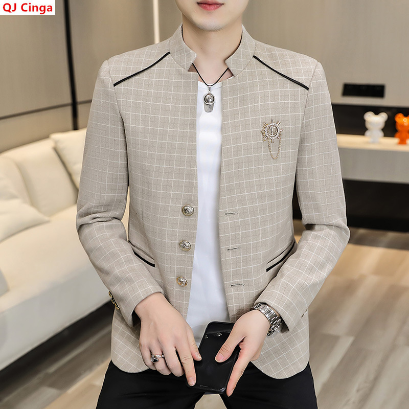 Chinese-style Men's Long-sleev - Asian Men Formal Wear recension och pris