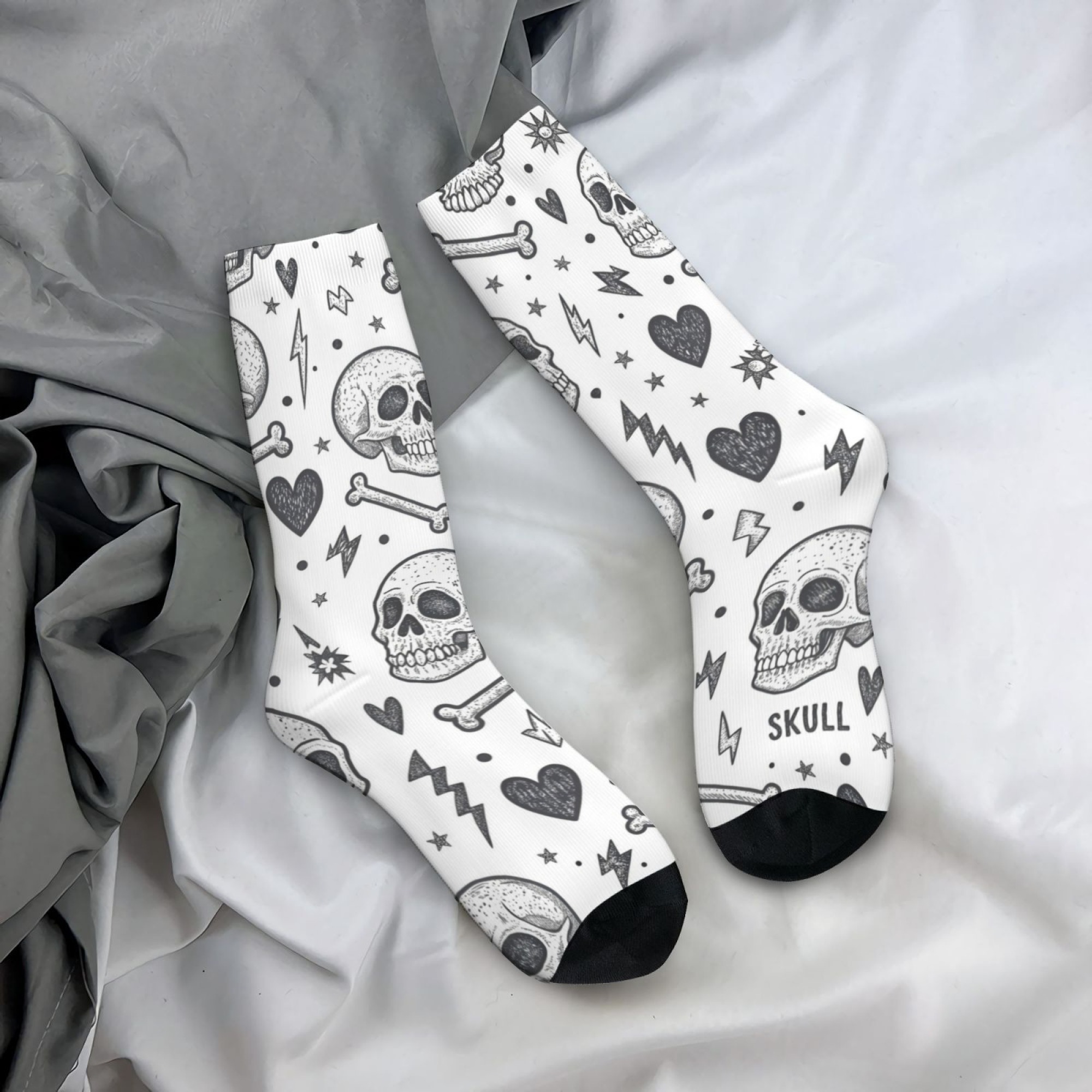 Black White Punk Skull Hand-dr - Men'S Gothic Formal Wear recension och pris