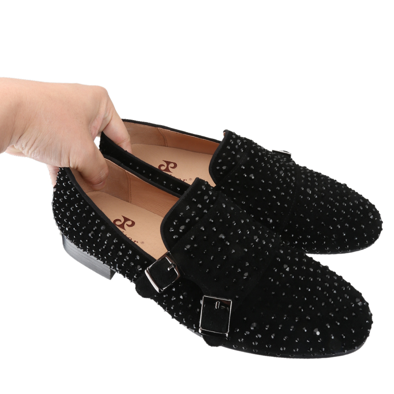 Piergitar New Black Suede Men  - Men'S Style Formal Wear recension och pris