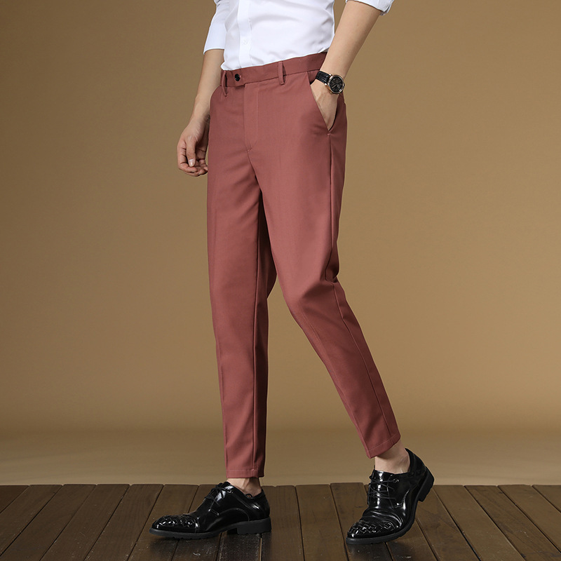 Summer Suit Pants Men Red Blac - Men Formal Wear Red recension och pris