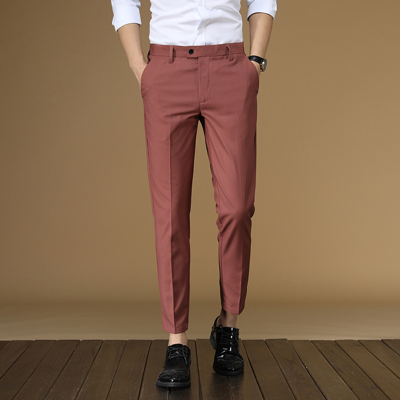 Summer Suit Pants Men Red Blac - Men Formal Wear Red recension och pris