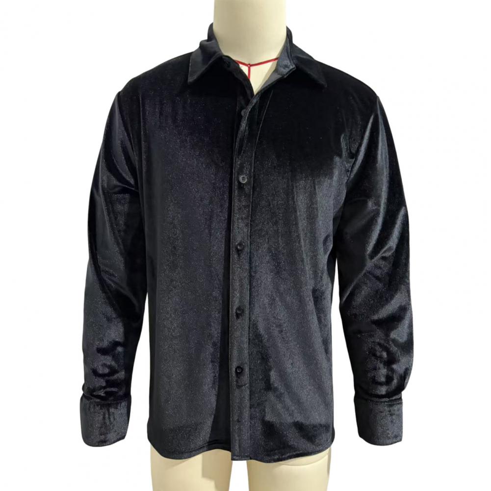 Men Velvet Shirt Men's Velvet  - Men Formal Party Wear Shirt recension och pris