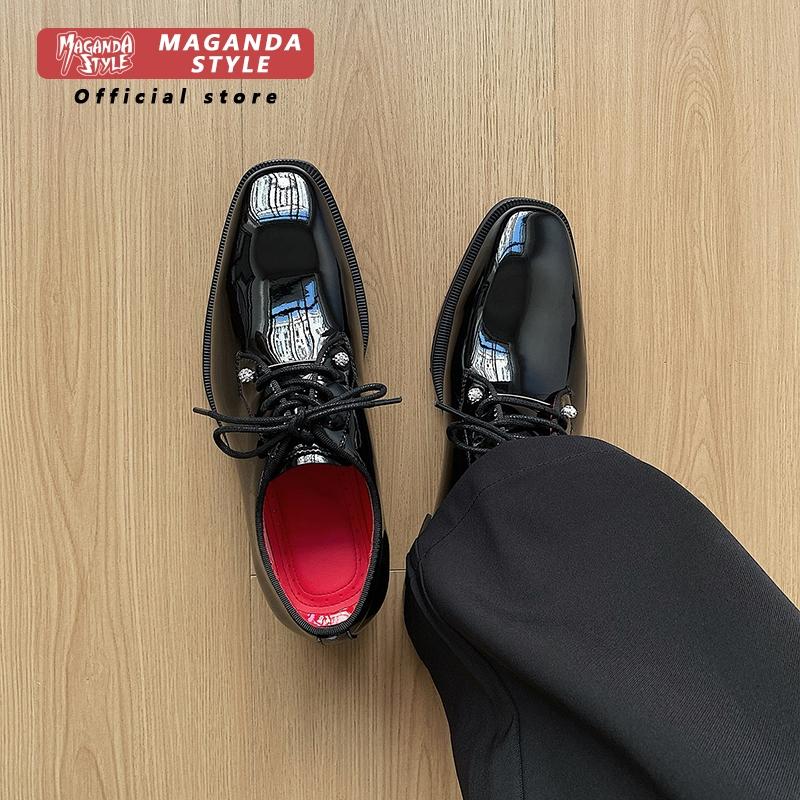 New Derby leather shoes for me - Men Formal Wear Red recension och pris