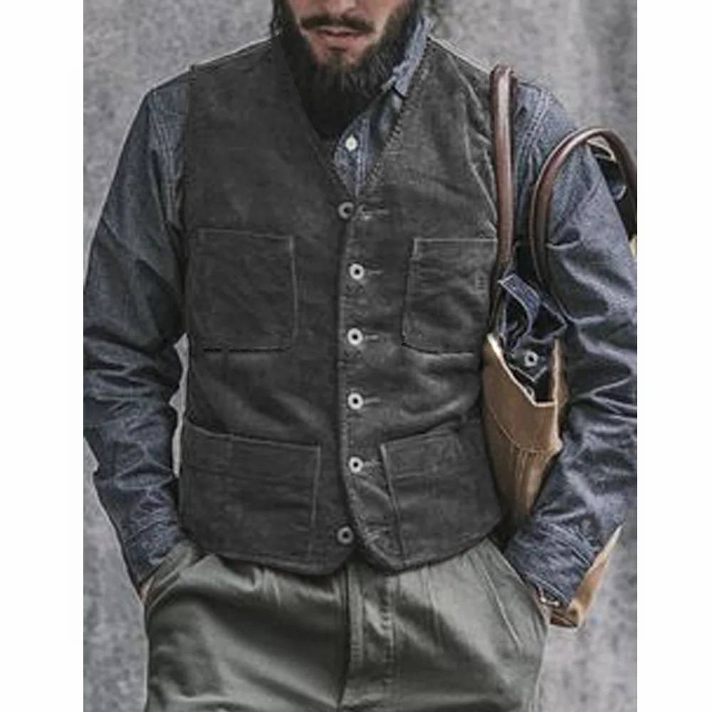 Corduroy Male Vest Suit for Me - Men'S Gothic Formal Wear recension och pris