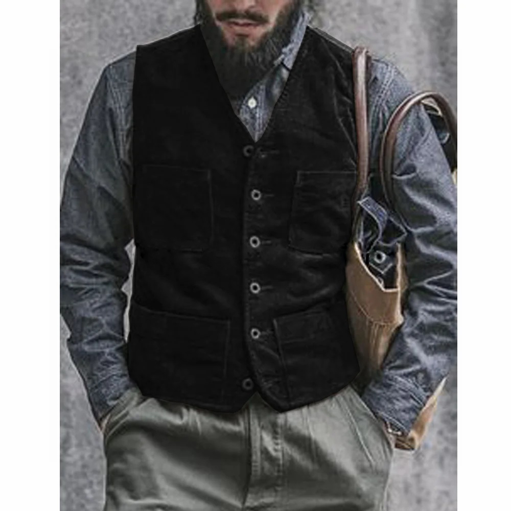 Corduroy Male Vest Suit for Me - Men'S Gothic Formal Wear recension och pris