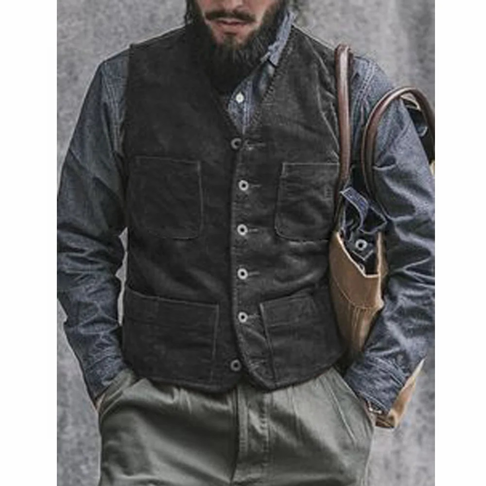 Corduroy Male Vest Suit for Me - Men'S Gothic Formal Wear recension och pris