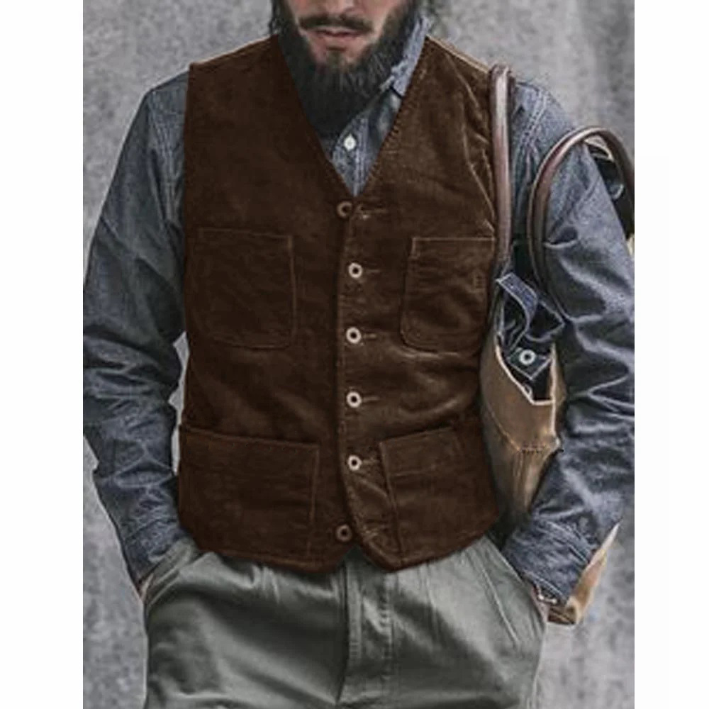Corduroy Male Vest Suit for Me - Men'S Gothic Formal Wear recension och pris