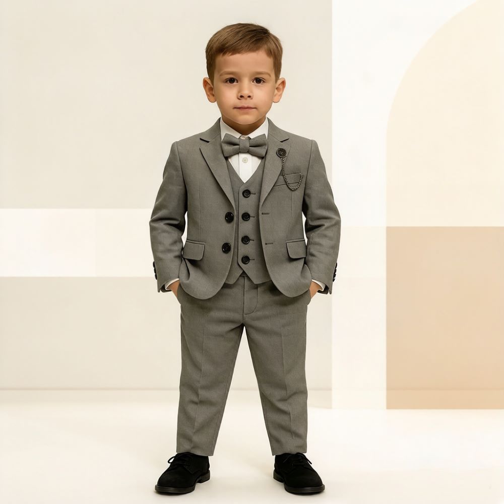 Mens Beige 3 Pieces Kids Boys  - Formal Wear For Men Kids recension och pris