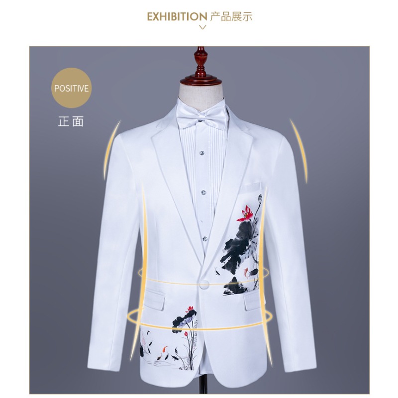 Men's Asian Size White Chinese - Asian Men Formal Wear recension och pris