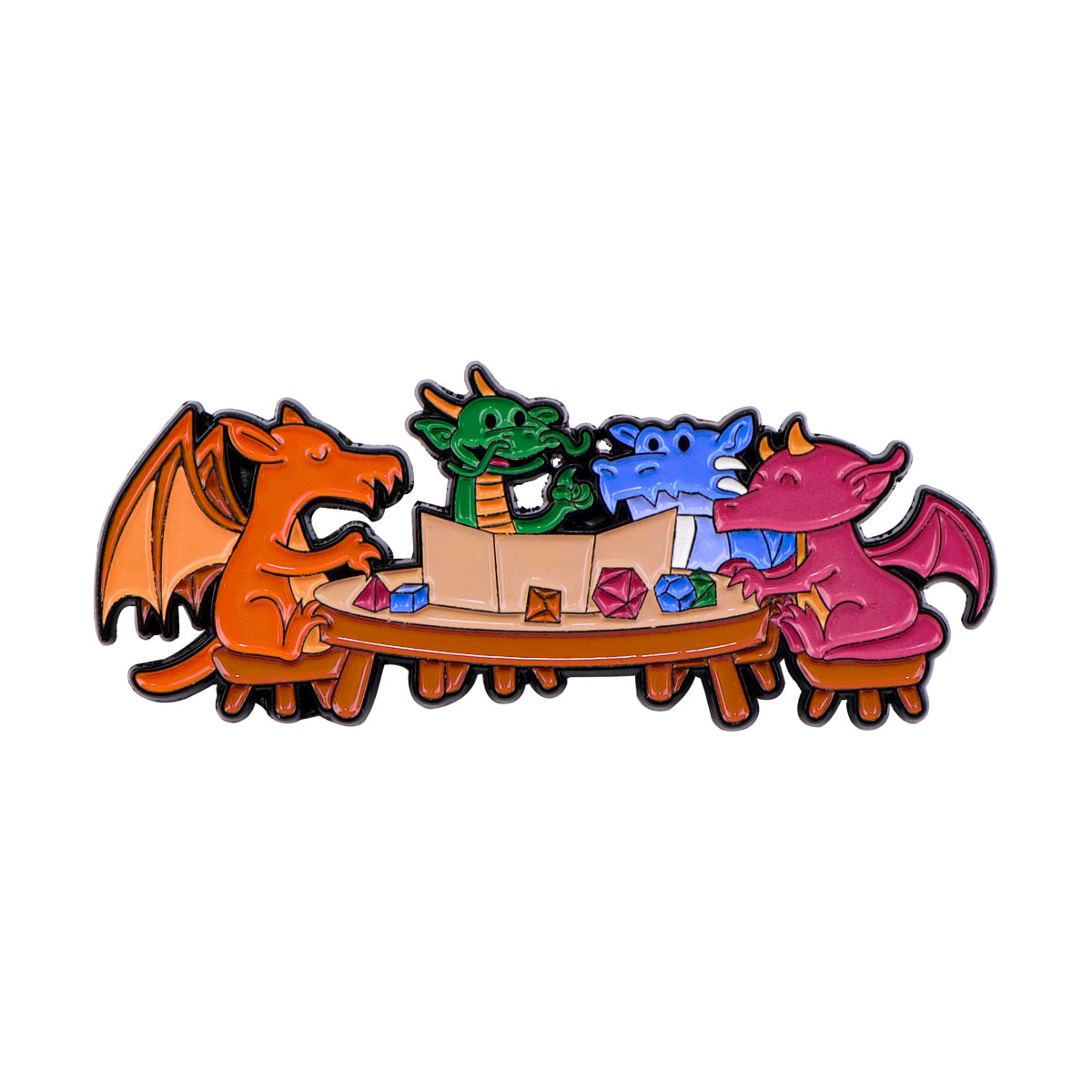 Game Dice Enamel Pin Dragon Ba - Tuxedo Lapel Pin recension och pris