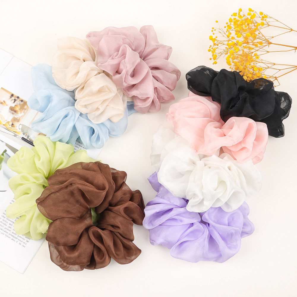 Women Silk Scrunchie Elastic H - Silk Tie Woven recension och pris