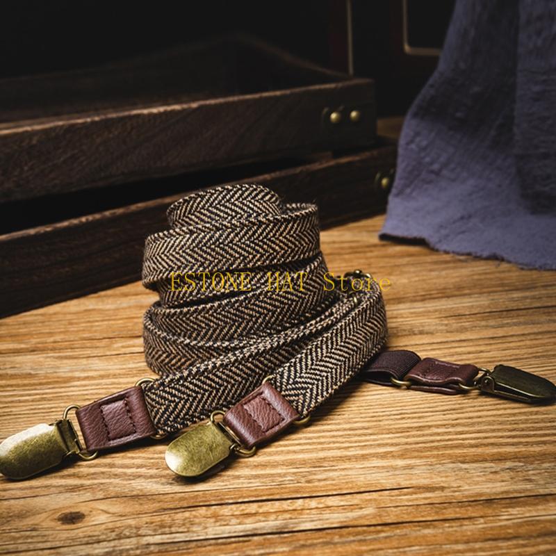 49MF 3 Clip Men Suspenders Ela - Tall Men Formal Wear recension och pris