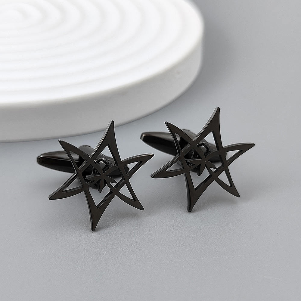 Hexagonal star gold-plated cuf - Men'S Gothic Formal Wear recension och pris