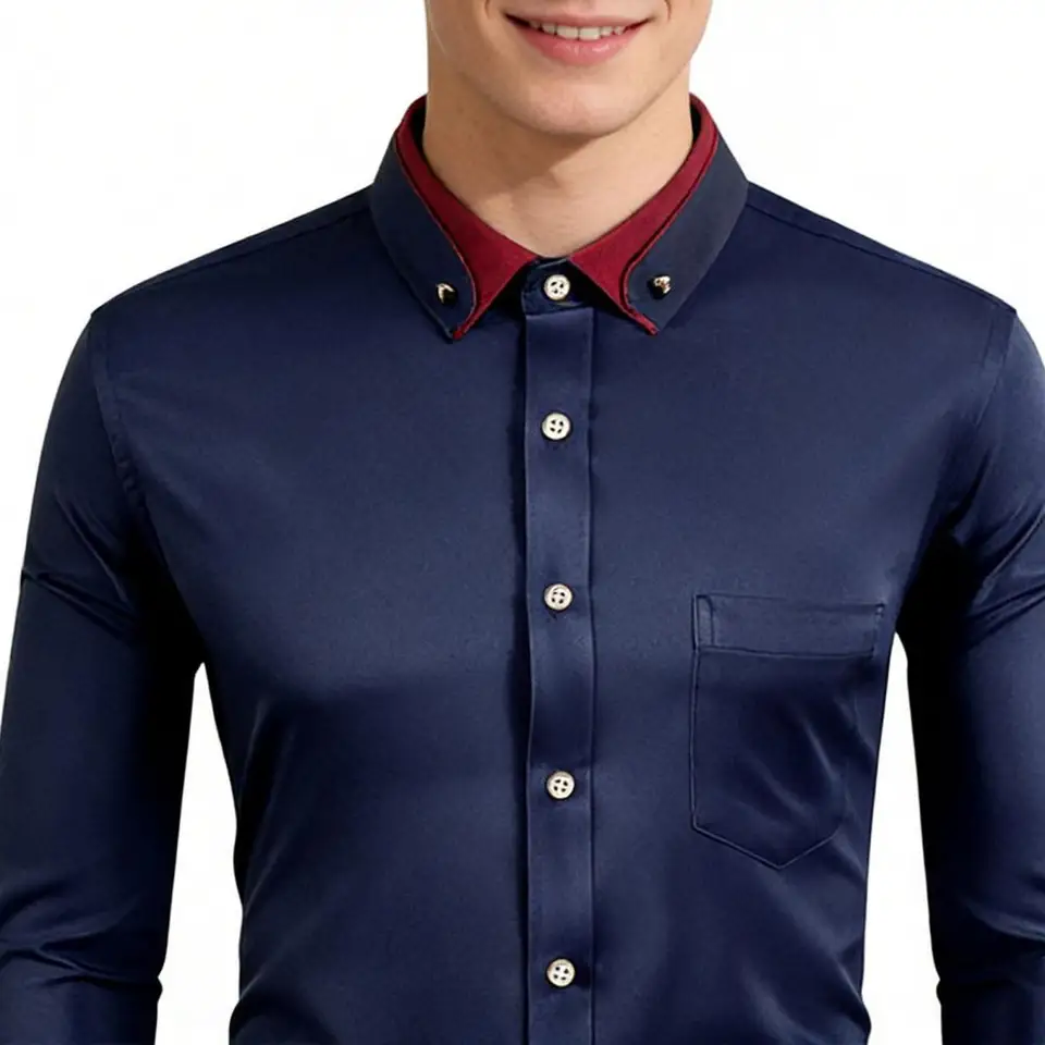 New Men's Fashion Pure Shirt C - Men Formal Party Wear Shirt recension och pris