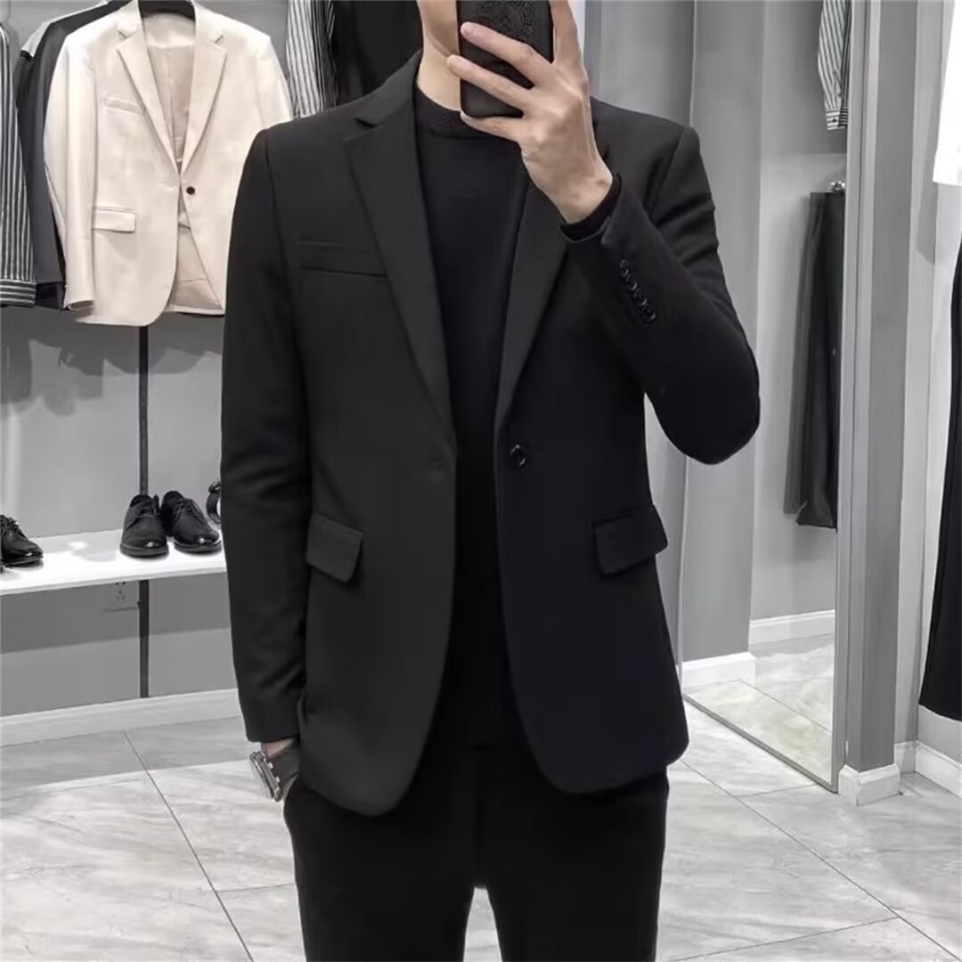 Men's Korean Style Slim Blazer - Asian Men Formal Wear recension och pris