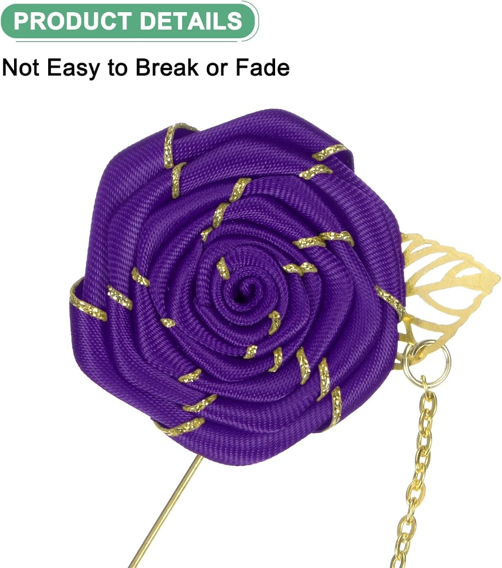 Rose Brooch Pin Cloth Rose Flo - Tuxedo Lapel Pin recension och pris