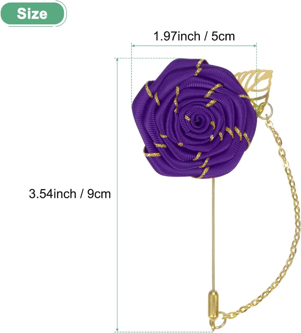 Rose Brooch Pin Cloth Rose Flo - Tuxedo Lapel Pin recension och pris