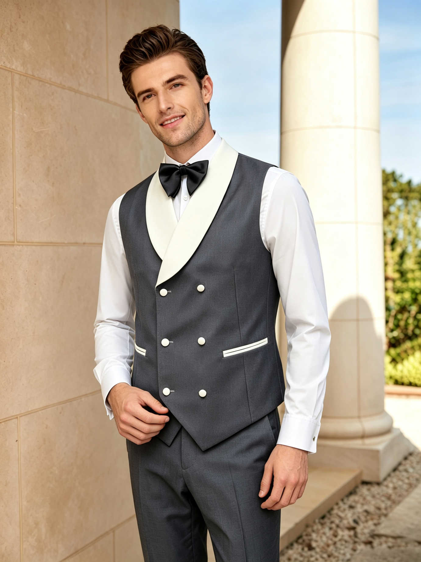 Handsome Tuxedos Men Suits Sha - Men'S Formal Wear For Engagement recension och pris