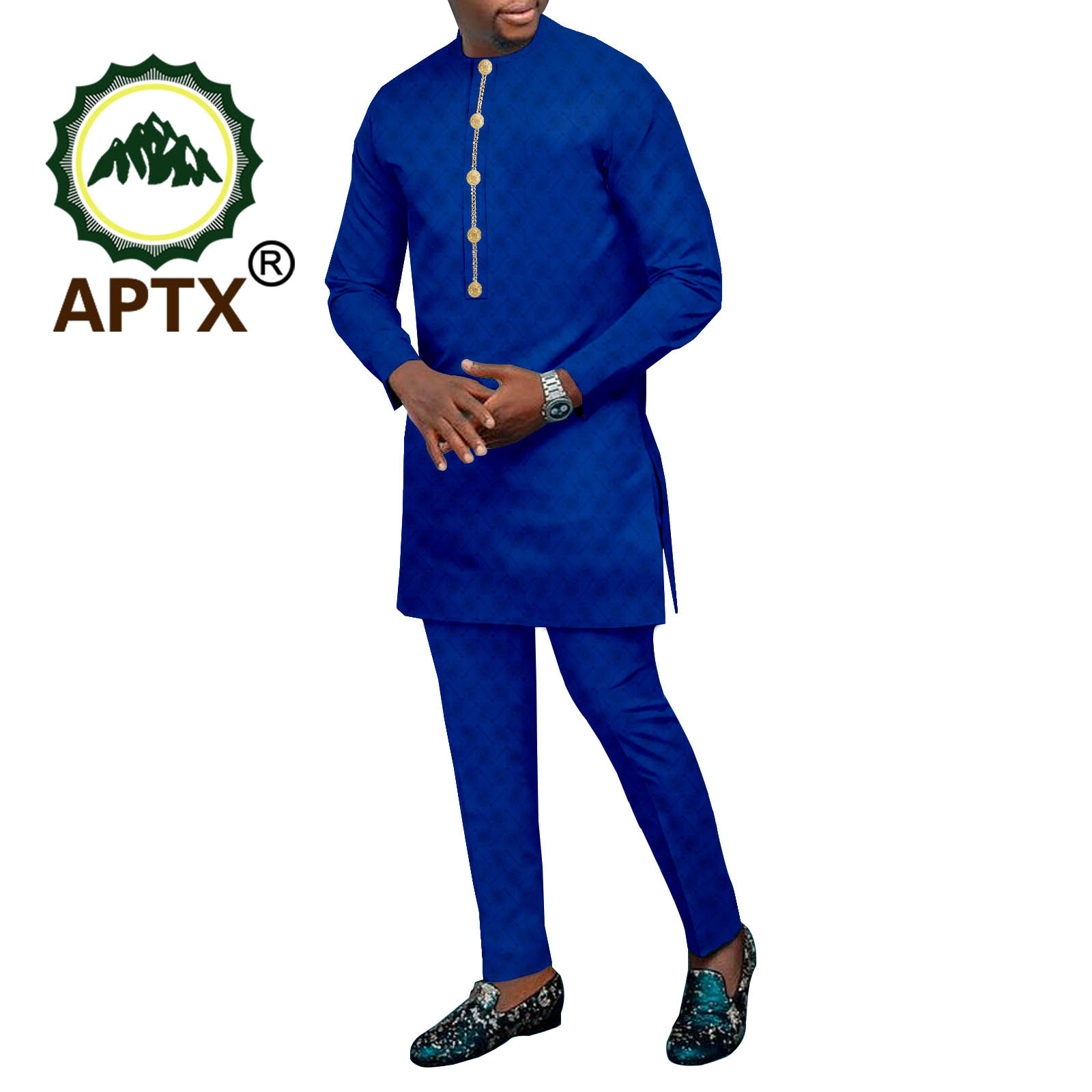 Dashiki Printed Men's Long Shi - Men Formal Party Wear Shirt recension och pris