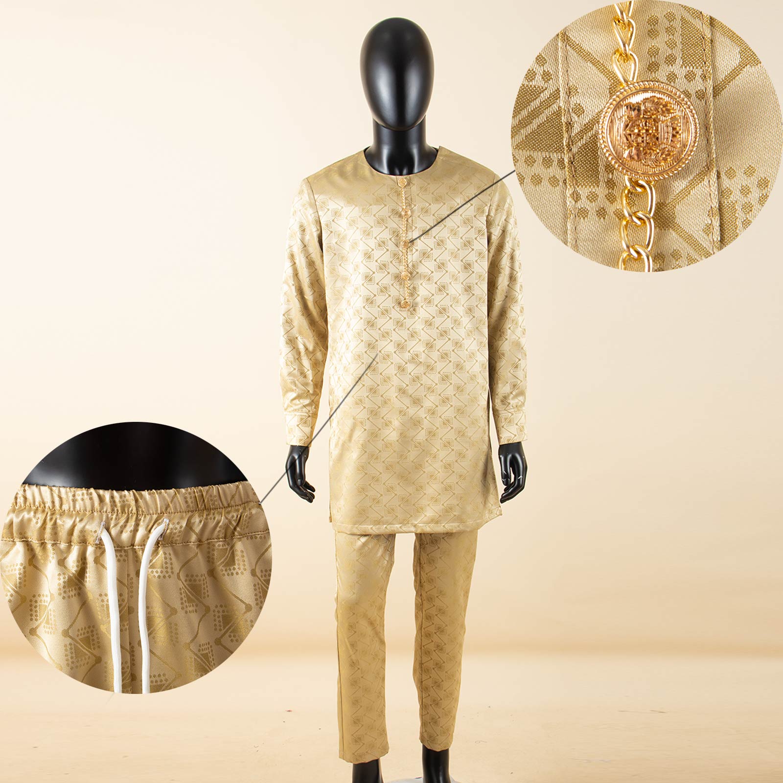 Dashiki Printed Men's Long Shi - Men Formal Party Wear Shirt recension och pris