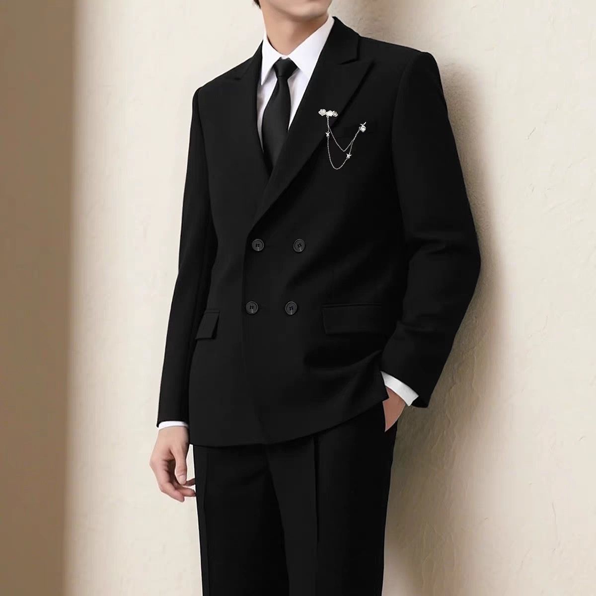 Casual Double-Breasted Wedding - Men'S Formal Wear For Engagement recension och pris