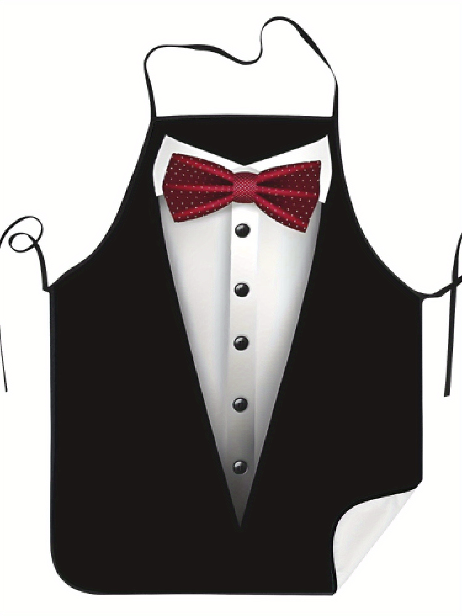 Tuxedo Apron Red Bow Tie Kitch - Men Formal Wear Red recension och pris